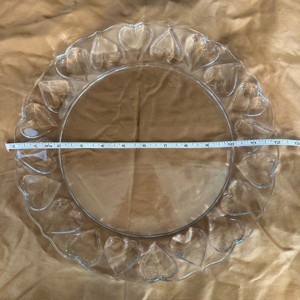 Tiffany & CO crystal heart plate.